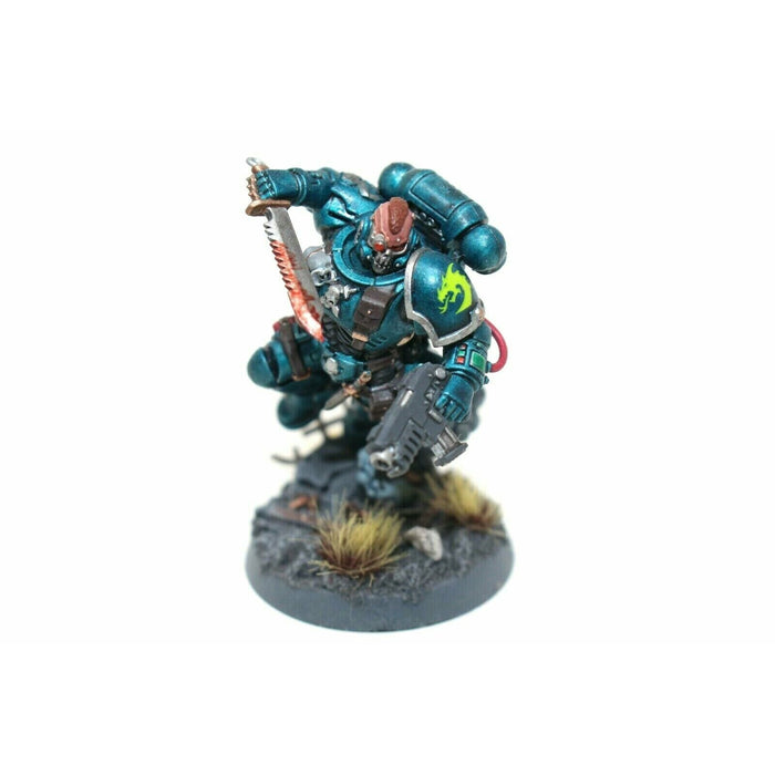 Warhammer Space Marines Lieutenant in Reiver Armour Well Painted A4 - Tistaminis