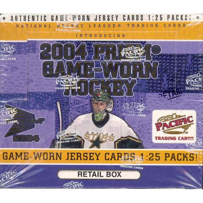 2004 PRISM GAME WORN HOCKEY Booster Box New - Tistaminis