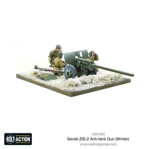 Bolt Action Soviet ZIS-2 Anti-Tank Gun Winter New - TISTA MINIS