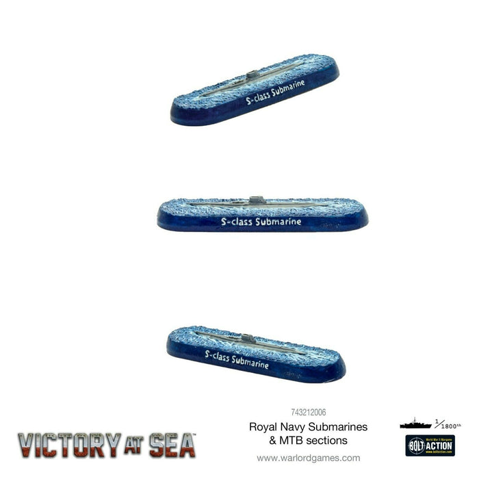 Warlord Games Victory at Sea - Royal Navy Submarines & MTB sections New - TISTA MINIS