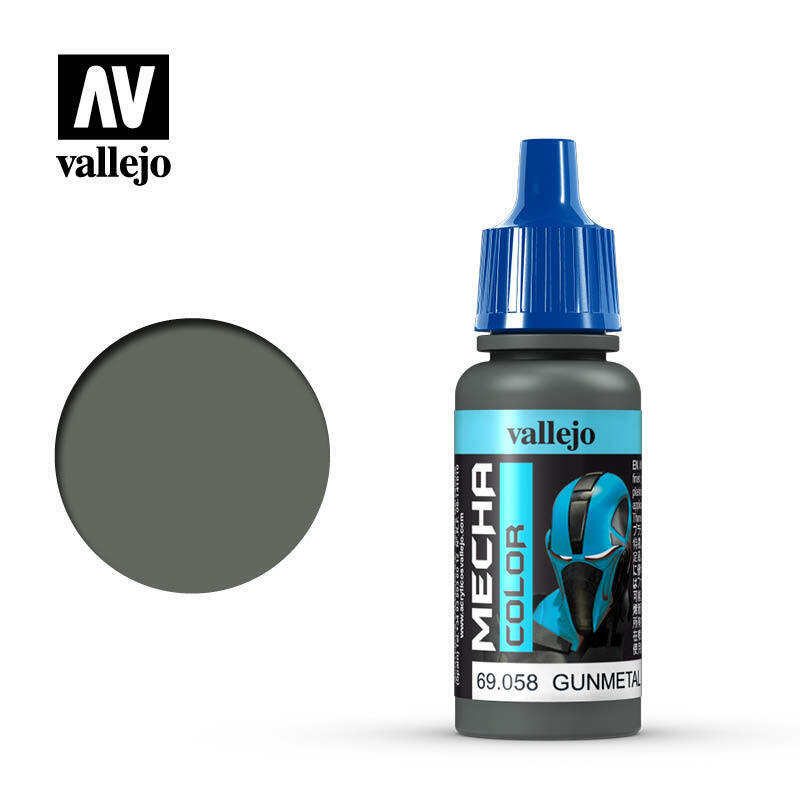 Vallejo Mecha Colour Paint Gunmetal (69.058) - Tistaminis
