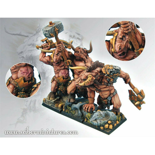 Scibor Miniatures 28mm/30mm Minotaurs Warriors Set New - TISTA MINIS