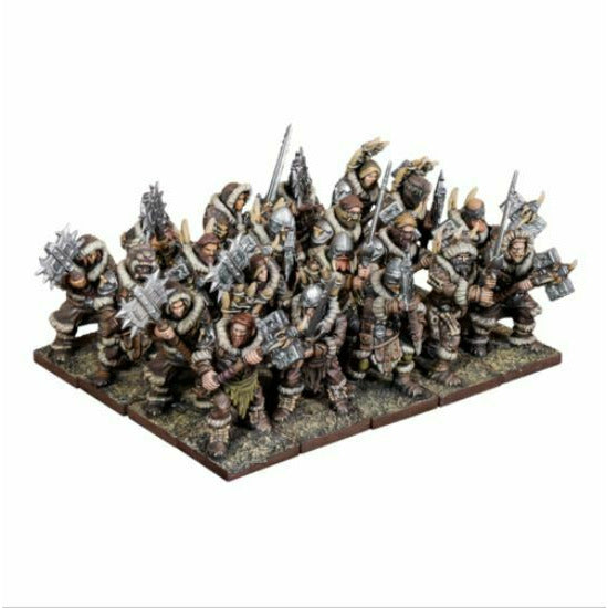 Kings of War - Northern Alliance Clansmen Regiment w/ Two Handed Weapons New - Tistaminis