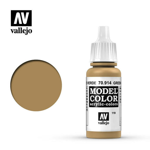 Vallejo Model Colour Paint Ochre Green (70.914) - Tistaminis