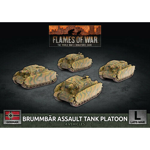 Flames of War German Brummbar Assault Tank Platoon (x4) Apr 24 Pre-Order - TISTA MINIS