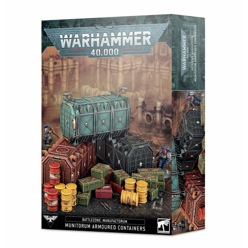 Warhammer B/Z MANUF.:MUNITORUM ARMOURED CONTAINERS New - TISTA MINIS