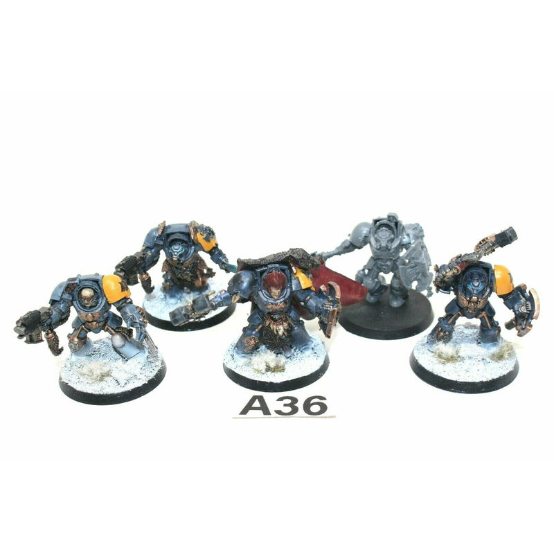 Warhammer Space Marines Space Wolves Wolf Guard Terminators - A36 - TISTA MINIS
