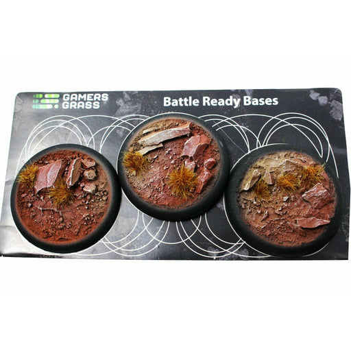 Gamers Grass Badlands Bases Round Lip 50mm (x3) - TISTA MINIS