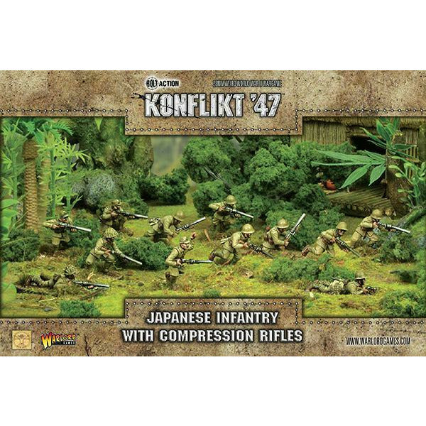 Bolt Action: Konflikt '47 - Japanese Infantry with Compression Rifles New - TISTA MINIS