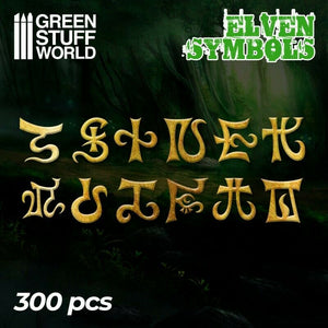 Green Stuff World Elven Runes and Symbols New - TISTA MINIS