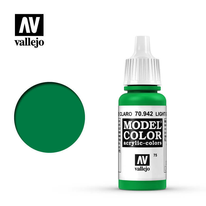Vallejo Model Colour Paint Light Green (70.942) - Tistaminis