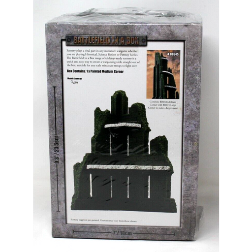 Battlefield In A Box: Gothic Battlefields: Medium Corner Ruin - Malachite (x1) - Tistaminis