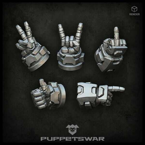 Puppets War Hand Gestures (right) New - Tistaminis