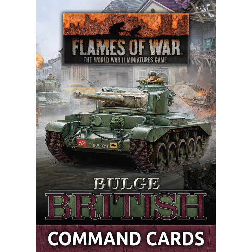 Flames of War Bulge: British Command Cards (58x Cards) Oct 22 Pre-Order - Tistaminis