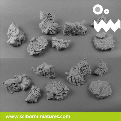 Scibor Miniatures Wolves Basing Kit (8) New - TISTA MINIS