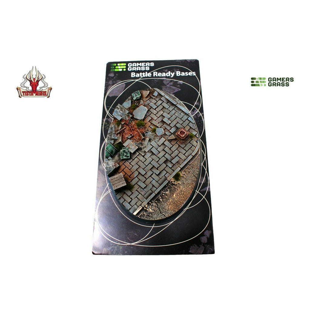 Gamers Grass Urban Warfare Bases Oval 105mm (x1) - TISTA MINIS