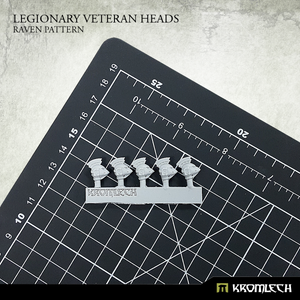 Kromlech Legionary Veteran Heads: Raven Pattern (5) New - TISTA MINIS