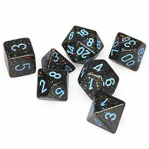 Chessex Speckled Blue Stars 7pc Dice Set CHX25338 New - TISTA MINIS