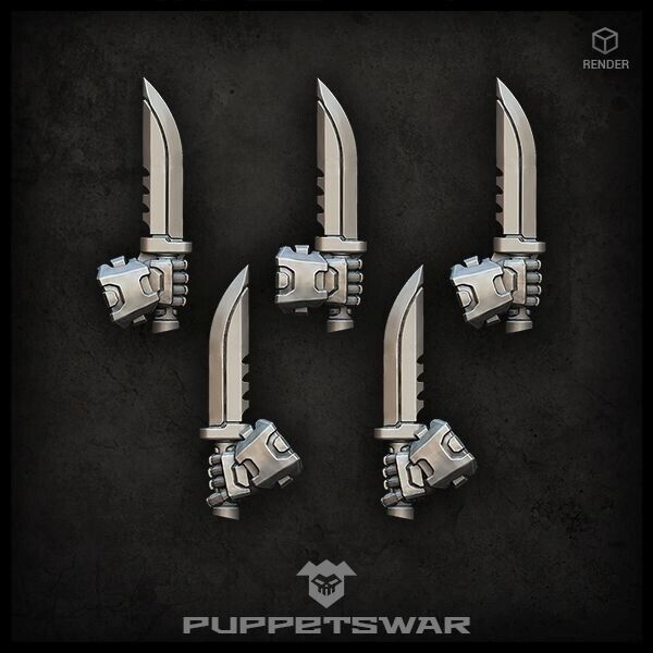 Puppet War Knives (right) New - Tistaminis