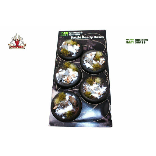 Gamers Grass Winter Bases RoundLip 40mm (x5) - TISTA MINIS