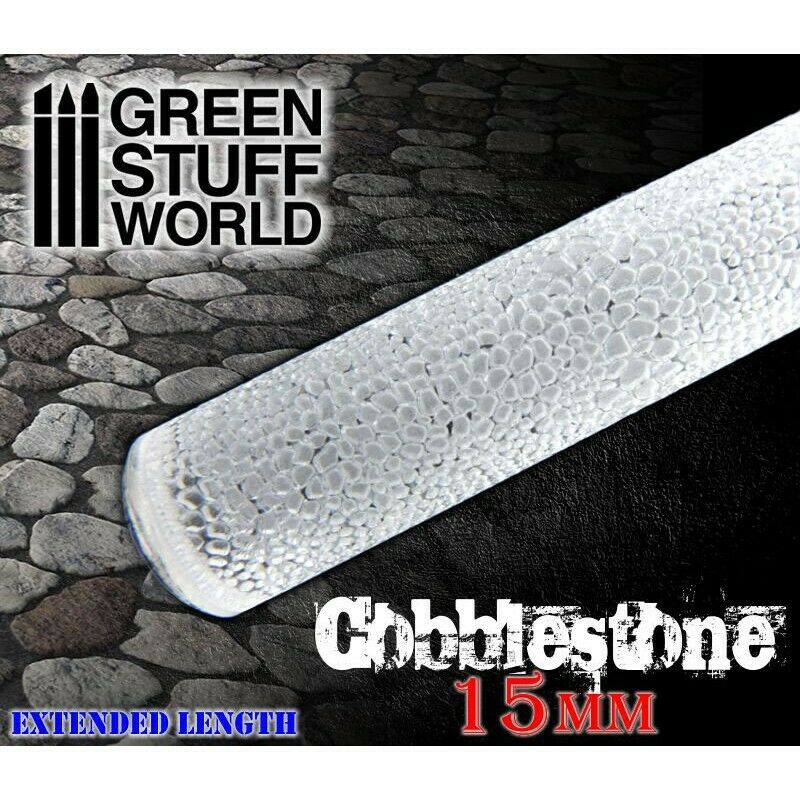 Green Stuff World Rolling Pin Cobblestone 15mm New - TISTA MINIS
