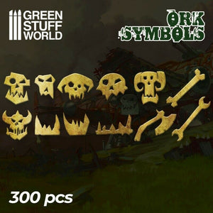 Green Stuff World Ork Runes and Symbols New - TISTA MINIS