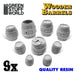 Green Stuff World 9x Resin Wooden Barrels New - TISTA MINIS