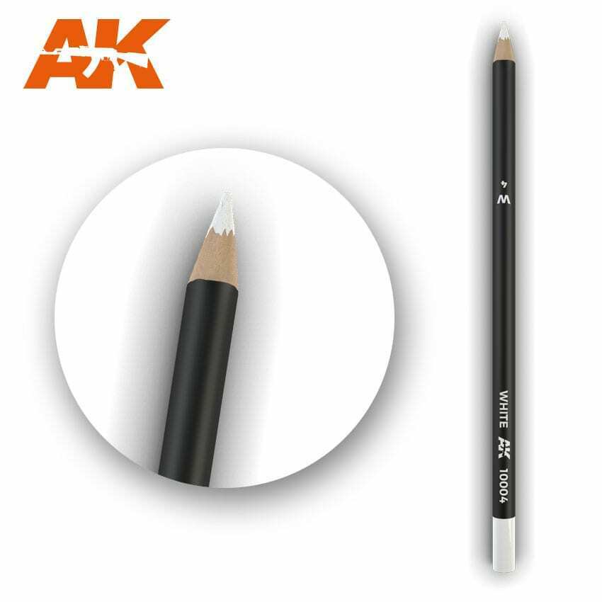 AK Interactive Watercolor Pencil White New - TISTA MINIS