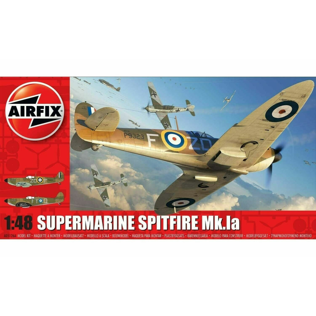 AIRFIX AIR05126A SUPERMARINE SPITFIRE Mk.Ia (1/48) New - Tistaminis