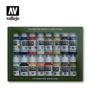 Vallejo VAL70147 AMERICAN COLONIAL (16PC/SET) Paint Set New - TISTA MINIS