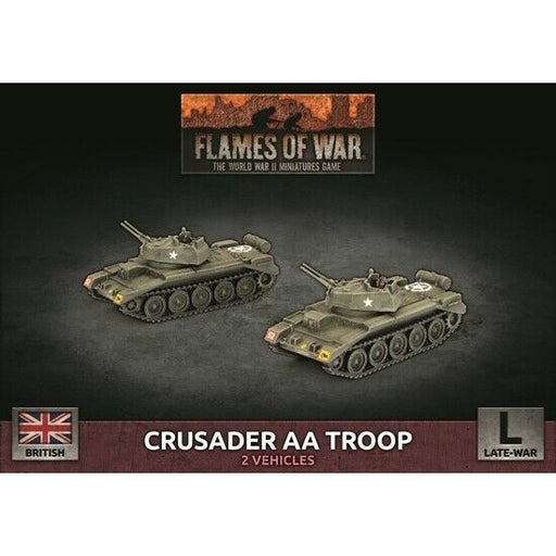 Flames of War British Crusader AA Troop New - TISTA MINIS