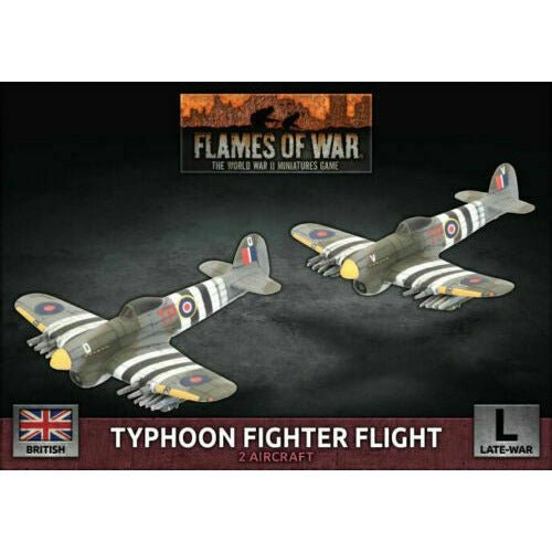 Flames of War British Typhoon Fighter-Bomber Flight (x2 Plastic) New - TISTA MINIS