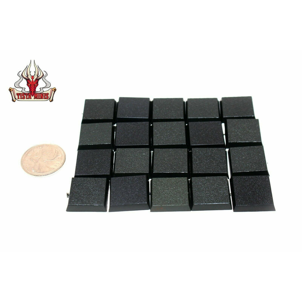 Warhammer 20mm Square Bases x20 - Tistaminis