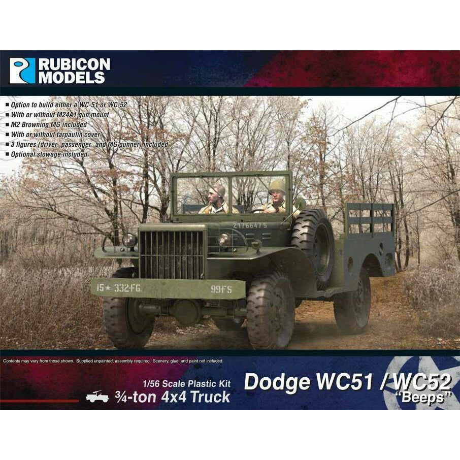 Rubicon American Dodge WC51/WC52 “Beeps” ¾-ton 4x4 Truck, Weapons Carrier New - Tistaminis