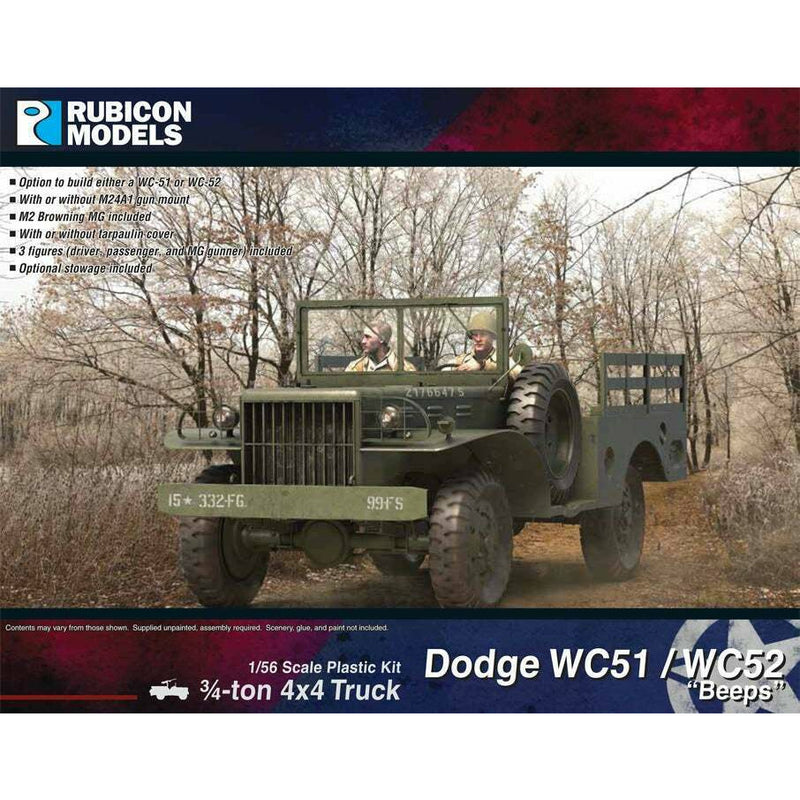 Rubicon American Dodge WC51/WC52 “Beeps” ¾-ton 4x4 Truck, Weapons Carrier New - Tistaminis