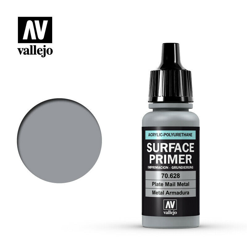 Vallejo Surface Primer 17ml - Plate Mail Metal New - Tistaminis