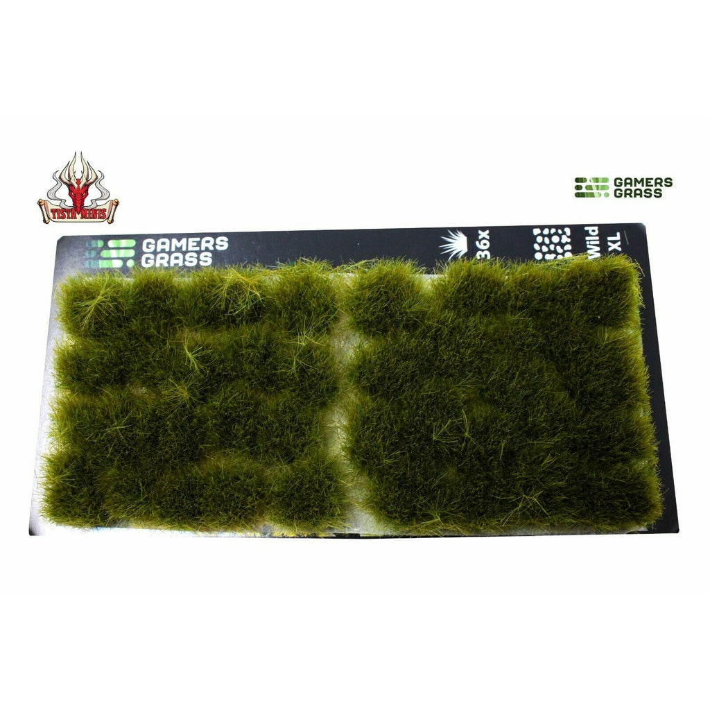 Gamers Grass Dry Green 12mm Wild XL Tufts - TISTA MINIS