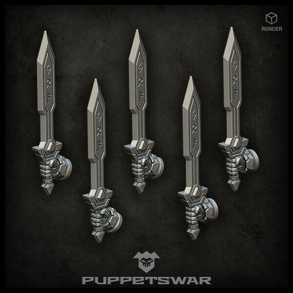 Puppets War Rune Swords (right) New - Tistaminis