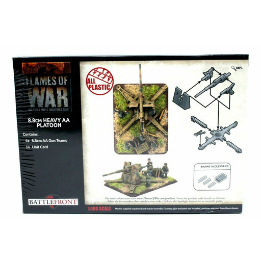 Flames Of War German 8.8cm Heavy AA Platoon New - TISTA MINIS