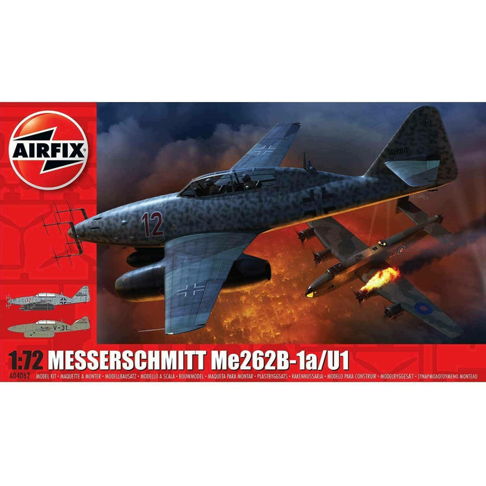 Airfix MESSERSCHMITT ME 262B-1A AIR04062 (1/72) New - TISTA MINIS