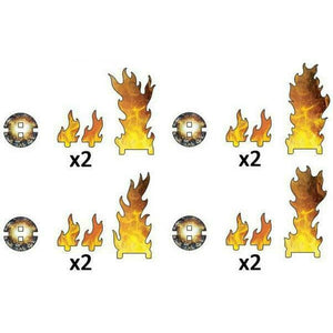 Flames of War Destroyed Markers New - TISTA MINIS