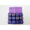Chessex Royal Purple/Gold 12 Borealis 16mm Pipped D6 Dice CHX 27667 - TISTA MINIS