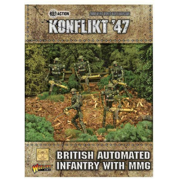 Bolt Action: Konflikt '47 - British Automated Infantry with MMG New - TISTA MINIS