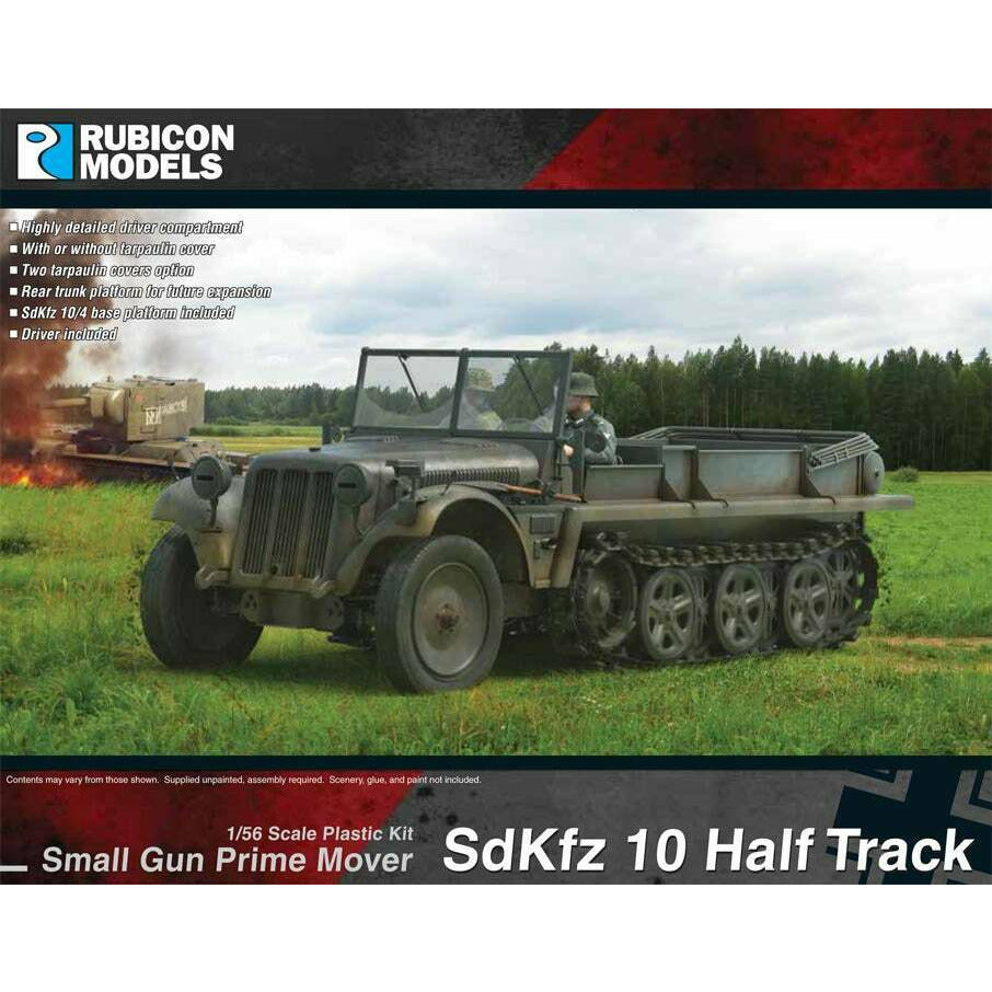 Rubicon German SdKfz 10 Half Track Small Gun Prime Mover New - Tistaminis