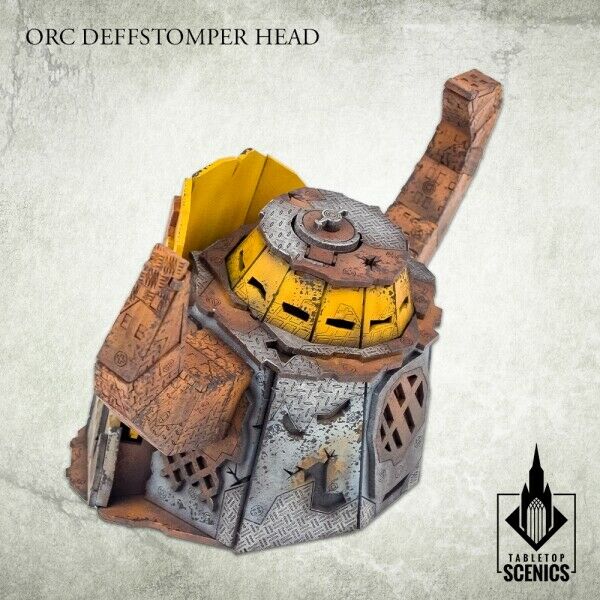 Kromlech Orc Deffstomper Head New - TISTA MINIS