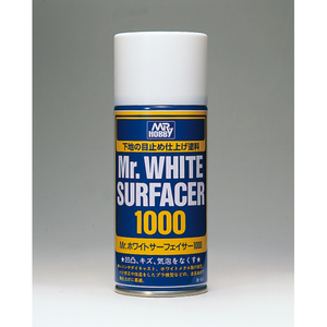 Gundam Mr. Hobby Mr Surfacer Spray 1000 White New - TISTA MINIS