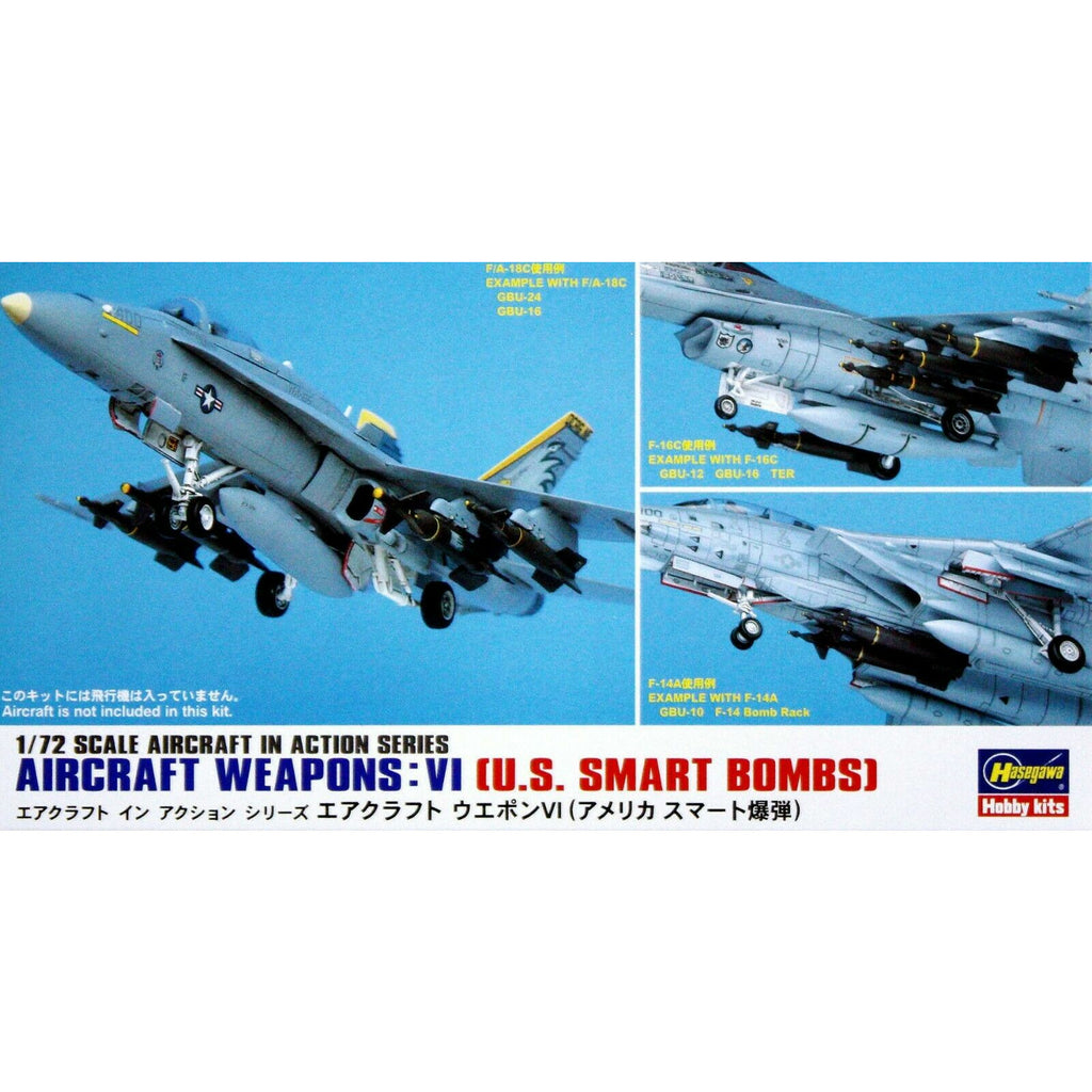 Hasegawa 1/72 US Aircraft Weapons VI New - Tistaminis