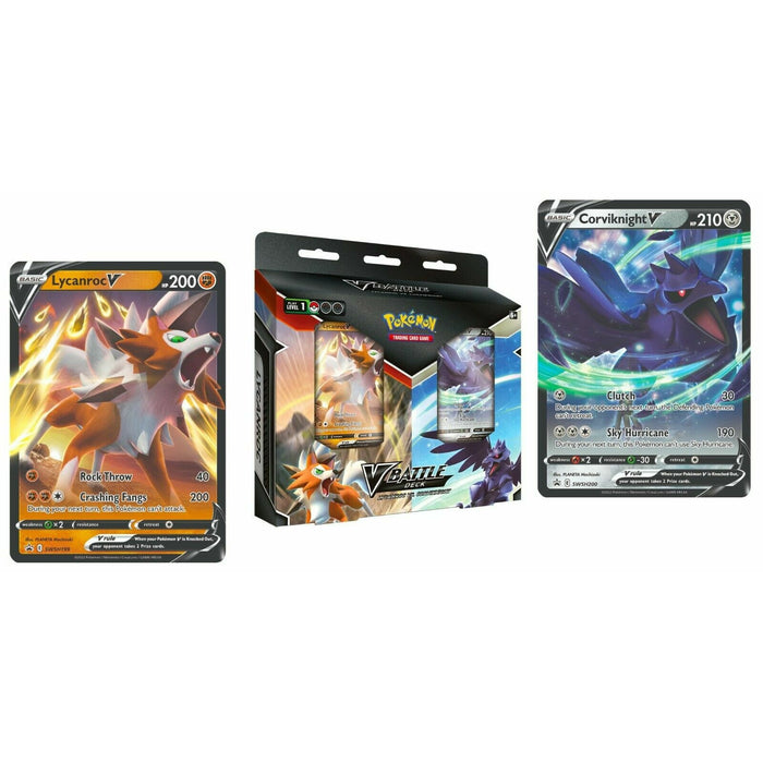 POKEMON V BATTLE DECK LYCANROC VS CORVIKNIGHT Feb 25 Pre-Order - Tistaminis