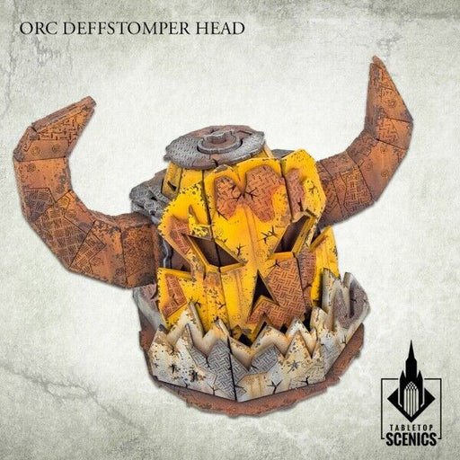 Kromlech Orc Deffstomper Head New - TISTA MINIS