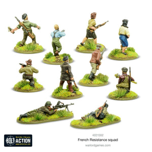 Bolt Action French Resistance Squad New - TISTA MINIS